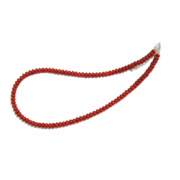 Delicate Red Coral Beaded Necklace Delicate Red Coral Beaded Necklace